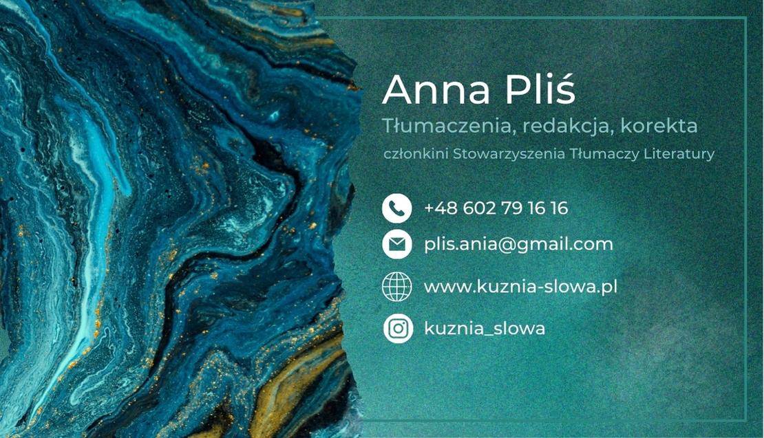 Kuźnia Słowa - Anna Pliś